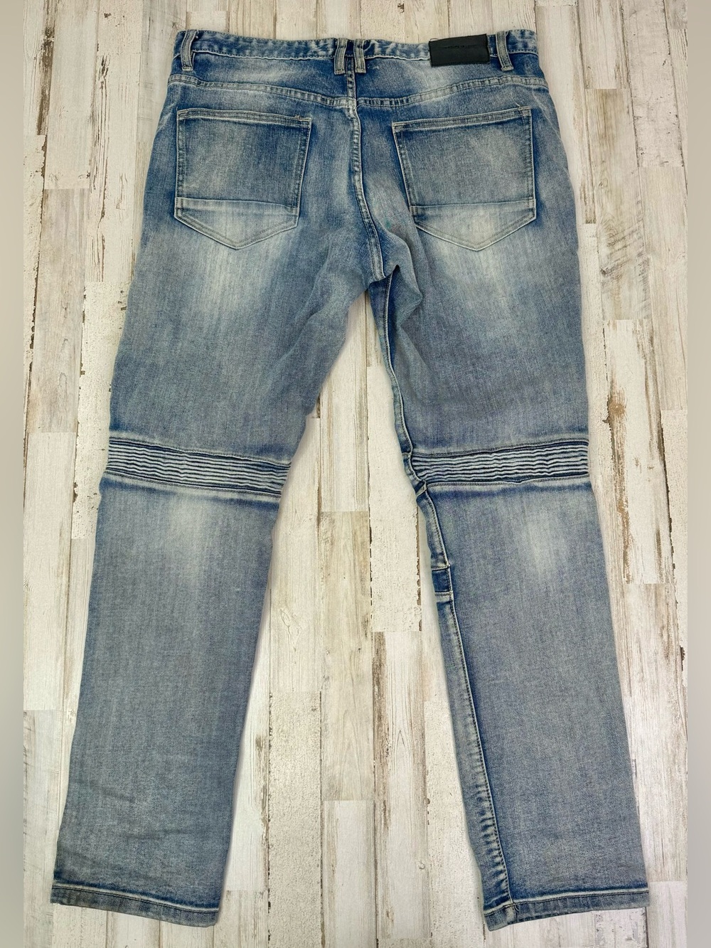 Decibel Men’s Jeans 36x32 Blue Straight Cotton Denim Zipper Button - Picture 9 of 11